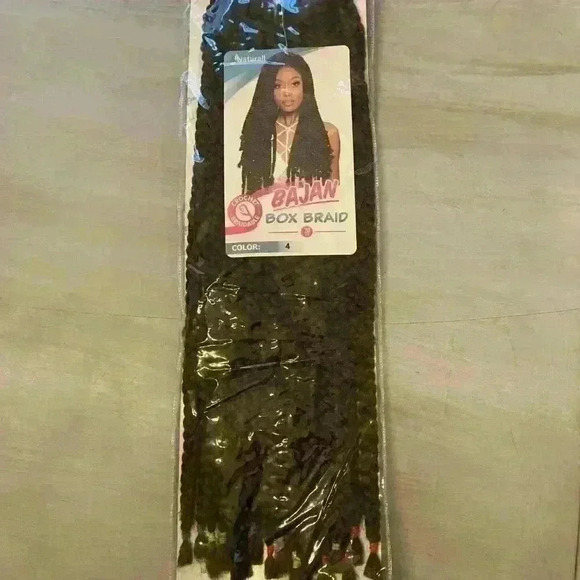 Urban Beauty Synthetic Bajan Braids 20 inches Color 4 Crochet Pre Made Loop with - Picture 10 of 11